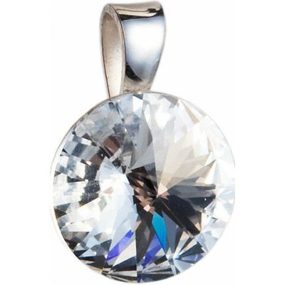 Pavona Stříbrný přívěsek s krystaly Swarovski bílý kulatý-rivoli 34112.1 – Hledejceny.cz