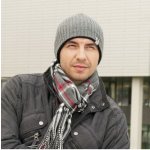 Pletená čepice s kontrastním lemem vínová – Hledejceny.cz