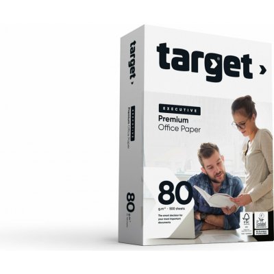 Kopírovací papír Target Executive Premium A4 80g Varianta: 1 karton 5 x 500 listů – Zboží Živě