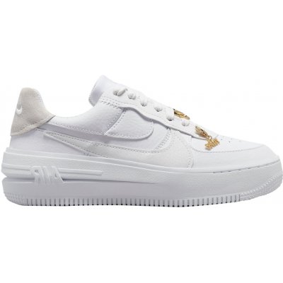 Nike Air Force 1 Low PLT.AF.ORM Bling white metallic gold – Sleviste.cz