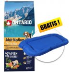 Ontario Adult Medium 7 Fish & Rice 12 kg – Hledejceny.cz