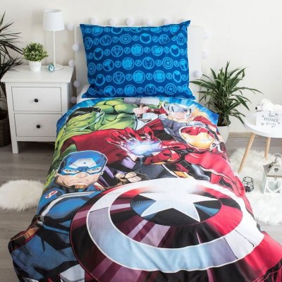 Jerry Fabrics Svítící povlečení Avengers 02 Bavlna 140x200 70x90 – Zboží Dáma