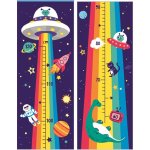 Anděl Samolepky na zeď dětský metr - duhový vesmír do 120 cm 10295 – Zboží Mobilmania