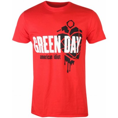 Tričko metal PLASTIC HEAD Green Day AMERICAN IDIOT HEART GRENADE černá – Hledejceny.cz