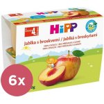 HiPP BIO Jablka s broskvemi 4 x 100 g – Zboží Dáma