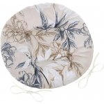 Bellatex DITA kulatý prošívaný šedobéžový květ 40 cm – Sleviste.cz