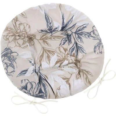 Bellatex DITA kulatý prošívaný šedobéžový květ 40 cm – Sleviste.cz