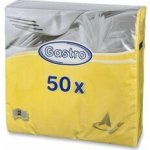 Gastro ubrousky papírové 2V 50ks žluté 33x33cm – Zboží Dáma