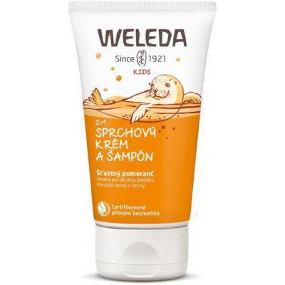 WELEDA, spol. s r.o. 2v1 Sprchový krém a šampon Šťastný pomeranč 150 ml Weleda