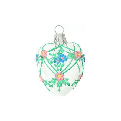 Velikonoční srdíčko květované čiré 5x4 cm – Zboží Mobilmania