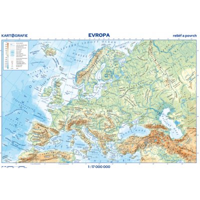 Kartografie PRAHA, a. s. Evropa – příruční mapa, 9. vydání – Hledejceny.cz