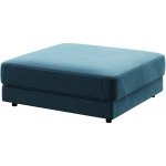 DEVICHY Tmavě modrá sametová podnožka Laure 112 x 112 cm – Zboží Mobilmania