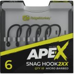 RidgeMonkey Ape-X Snag Hook 2XX Barbed vel.6 10 ks – Zboží Mobilmania