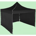 Expodum Nůžkový stan 3x3m ocelový Černá 3 boční plachty – Zboží Dáma
