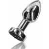 Anální kolík ToyJoy Buttocks The Glider Vibrating Metal Buttplug Small Silver