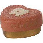 Maileg Kovová krabička na zoubky Heart Rose růžová barva kov – Zboží Mobilmania