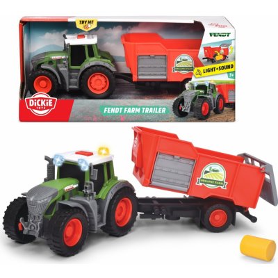 Dickie Farm Traktor Fendt s přívěsem 26cm Balík sena – Hledejceny.cz