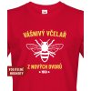 Pánské Tričko Bezvatriko tričko pro včelaře k narozeninám červená
