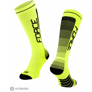 Force ponožky F COMPRESS fluo-černé