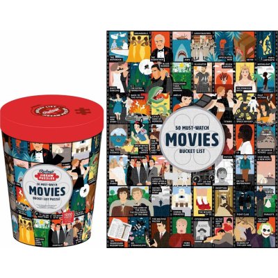 RIDLEY'S GAMES Bucket List 50 filmů které musíte vidět 1000 dílků – Zboží Mobilmania