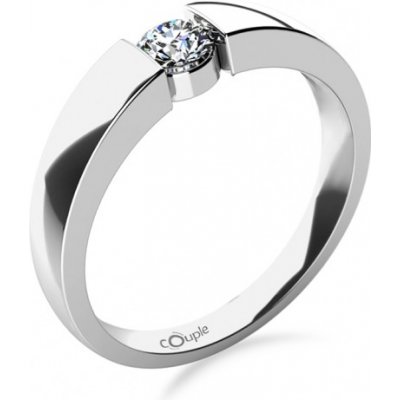 Couple Briliantový zásnubní prsten Donna v bílém zlatě 5269041 0 – Zboží Mobilmania