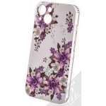 Pouzdro 1Mcz Trendy Fialové lilie za světla Skinny TPU Apple iPhone 13 bílé fialové – Zboží Mobilmania