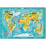 DoDo s hledáním obrázků Mapa světa 80 dílků – Zboží Mobilmania