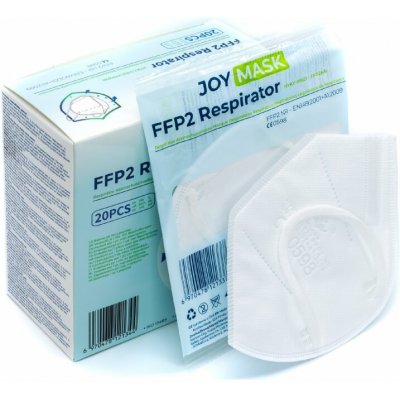 JoyMask FFP2 respirátor bílý 20 ks – Hledejceny.cz