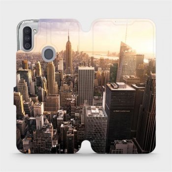 Pouzdro Mobiwear parádní flip Samsung Galaxy M11 - M138P New York