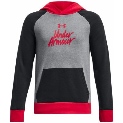 Under Armour Rival Fleece Script Colorblock 1379795-001 – Zboží Mobilmania