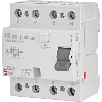 ETI EFI-P4 A 25/0,3 10kA 300mA 002061531 – Hledejceny.cz