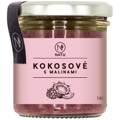 Natu Kokosové Máslo s malinami 140 g – Zbozi.Blesk.cz