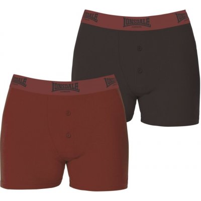 Lonsdale 2 Pack Boxers Mens Red Camo – Zboží Dáma