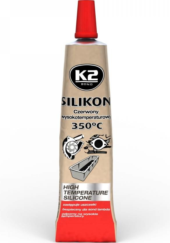 K2 Silikon pro utěsnění částí motoru 21g červený