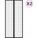 vidaXL Závěsy do dveří proti hmyzu 2 ks s magnety černé 210 x 90 cm – Sleviste.cz