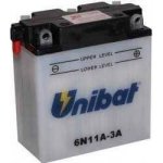 Motobaterie Unibat 6V, 6N11A-3A, 11AH, konvenční 122x62x132 – Sleviste.cz