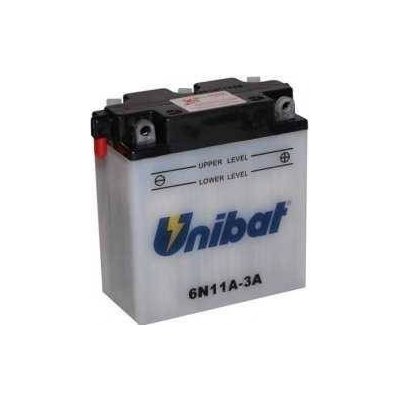 Motobaterie Unibat 6V, 6N11A-3A, 11AH, konvenční 122x62x132 – Sleviste.cz