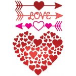 DP Craft Vyřezávací šablony srdce a šípy 4 ks – Zboží Dáma