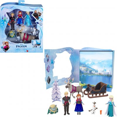 Disney Frozen Pohádkový příběh malé panenky Anna a Elsa s kamarády