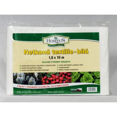 Hortus netkaná textilie 1,6 x 10 m UV 17 bílá – Zboží Dáma