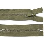 Kostěný zip no.5 rozepínací 65cm bundový color: 698 khaki zelená – Hledejceny.cz