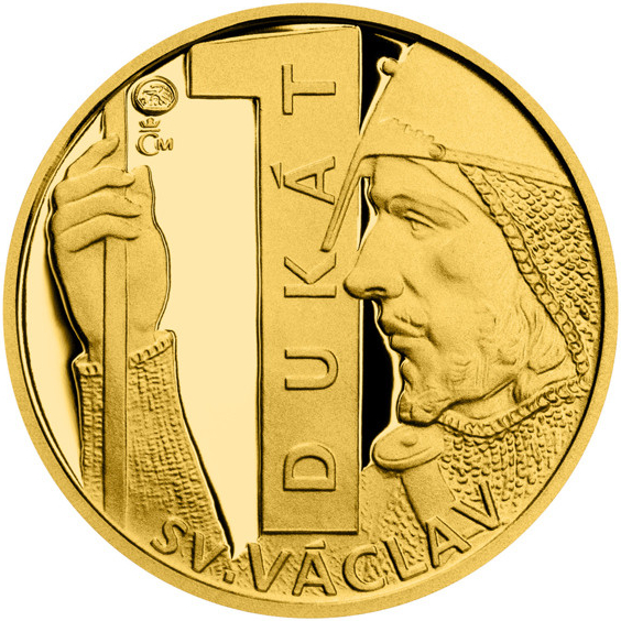 Česká mincovna Zlatý 1-dukát sv. Václava se zlatým certifikátem 3,49 g