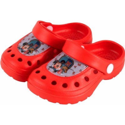 Dívčí nazouváky s 3D efektem červená – Zboží Dáma