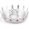 Dětský karnevalový kostým Královská koruna královna 1 stříbrná