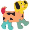 Dřevěná hračka Babu Puzzle pes