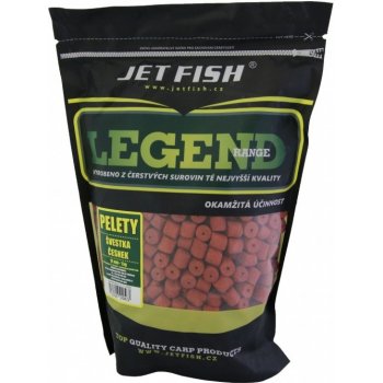 JET FISH Pelety Legend Range 1kg 12mm Švestka Česnek