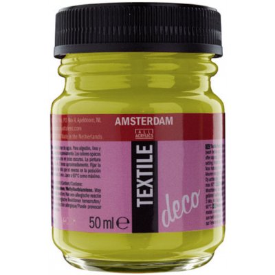 Deco Amsterdam Textile Barva na textil 50 ml reflex žluta 256 – Zboží Dáma