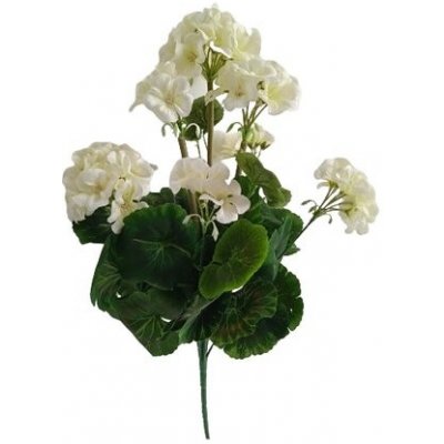 Umělá květina Muškát bílá, 47 cm – Zboží Mobilmania