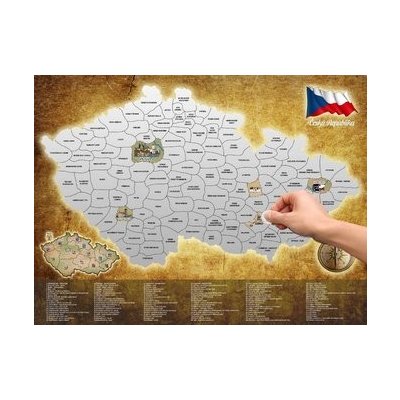 ALUM Stírací mapa Česká republika – Hledejceny.cz