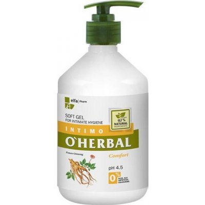 O'Herbal Soft gel pro intimní hygienu s extraktem ženšenu 500 ml – Zboží Mobilmania